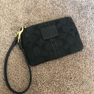 Small coach wristlet
